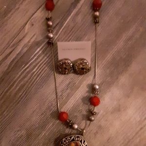 Necklace and earrings